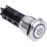 RS PRO Panel Mount Buzzer 24V DC 75dB IP50 Brass, Polybutylene Terephthalate, Steel Housing IP50