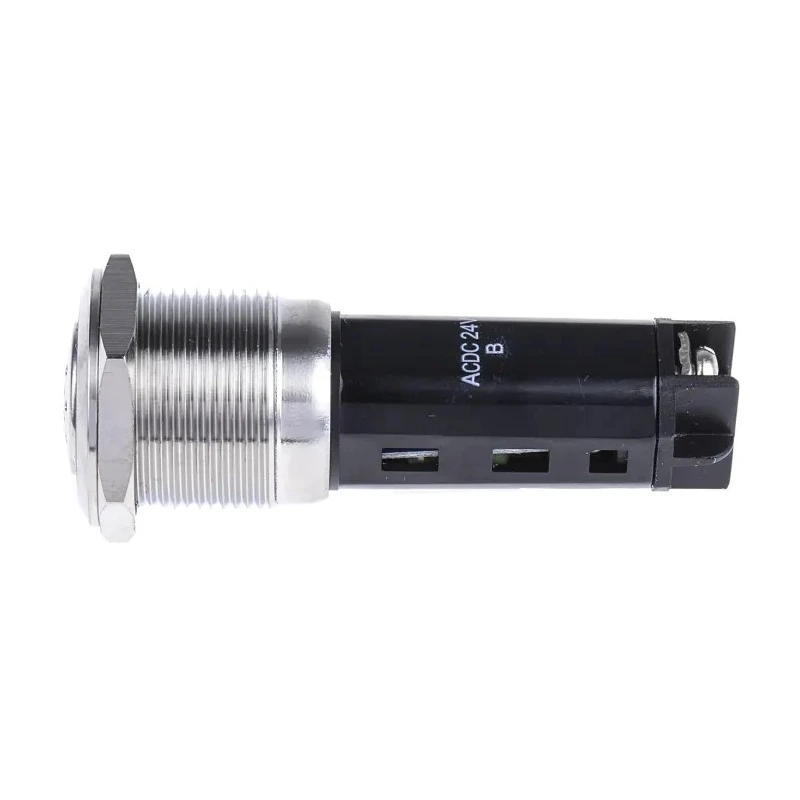 RS PRO Panel Mount Buzzer 24V DC 75dB IP50 Brass, Polybutylene Terephthalate, Steel Housing IP50