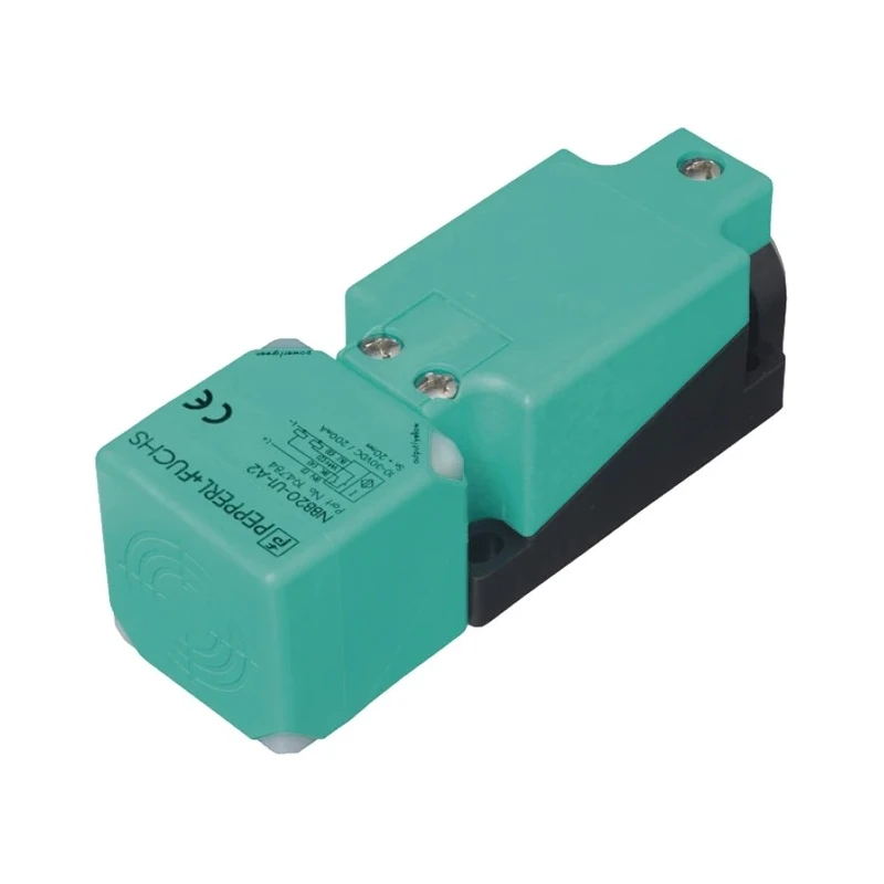 Pepperl + Fuchs Block Inductive Proximity Sensor M12 x 1 Flush Mount PNP 30 V DC 200mA 20 mm Detection NBB20-U1-A2-V1
