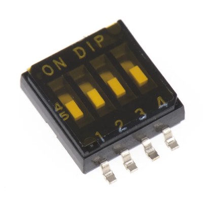 APEM Flush Slide Surface Mount Rotary Coded DIP Switch DHA-04T-Q