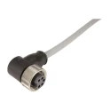 HARTING Female 3 Way Right Angle to Unterminated 3 Way Free End Sensor Actuator Cable 10 m 21348300380100