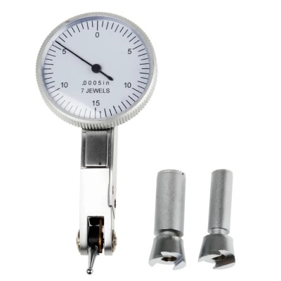 RS PRO Imperial DTI Gauge, 0.01 mm Resolution, 0.0001 mm Accuracy, 8mm Stem, 32mm Dial, Lever Type 877-1757