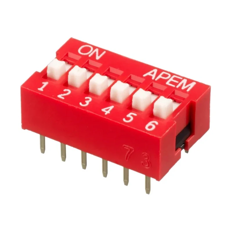 APEM Raised Rotary Coded DIP Switch Through Hole NDS-06-V