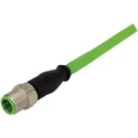 HARTING Male 4 way Straight to Male 4 way Straight Sensor Actuator Cable 5 m 250V Polyurethane Jacket Green D 21349292405050