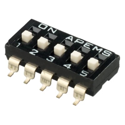 APEM Rotary Coded DIP Switch with Raised Actuator Slide IKD0503101