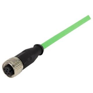 HARTING Female 4-Way Straight to Unterminated Free End Sensor Actuator Cable 1 m 250V Polyurethane Jacket 21349300405010