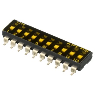 APEM Rotary Coded DIP Switch with Recessed Actuator Slide IKD1003000