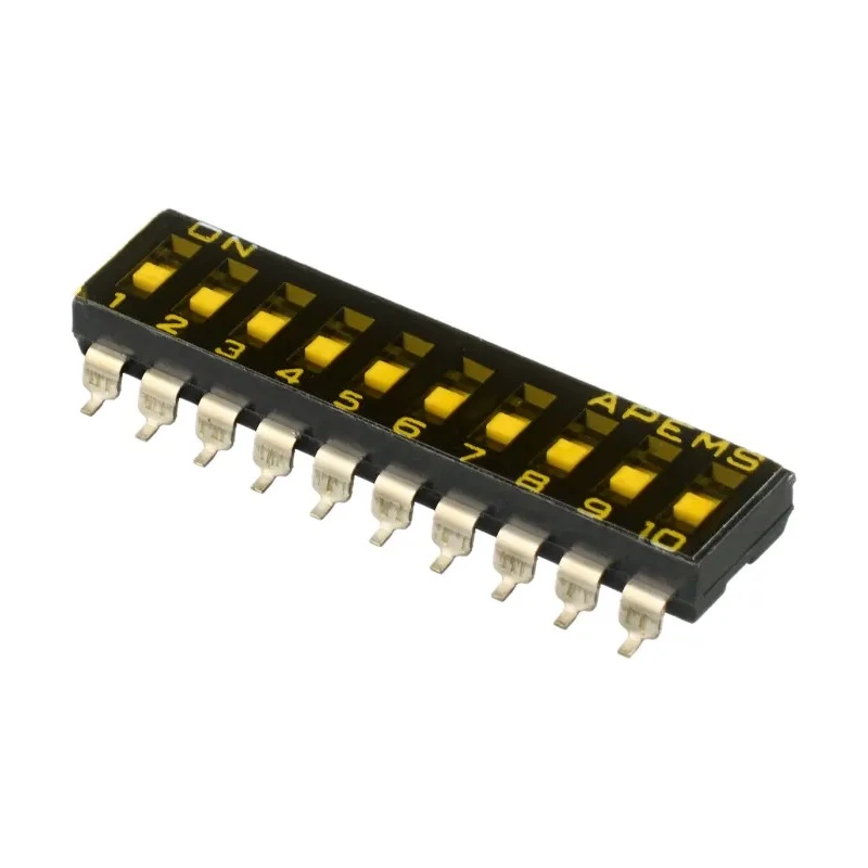 APEM Rotary Coded DIP Switch with Recessed Actuator Slide IKD1003000