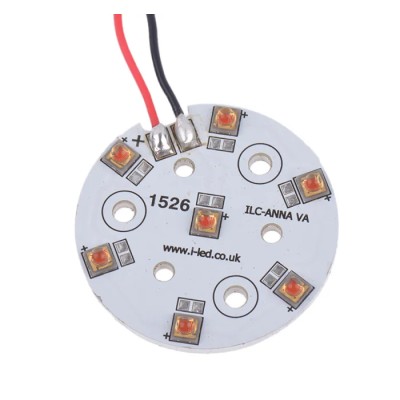 Intelligent LED Solutions OSLON 80 PowerAnna Coin LED Array 7-LEDs Red LED 640k ILC-ONA7-HYRE-SC211-WIR200.