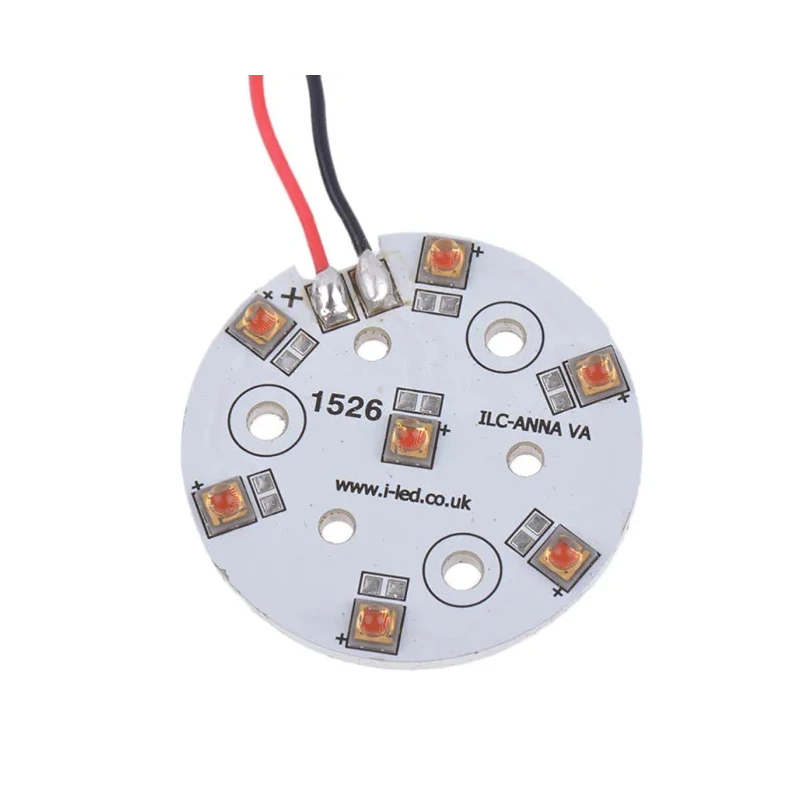 Intelligent LED Solutions OSLON 80 PowerAnna Coin LED Array 7-LEDs Red LED 640k ILC-ONA7-HYRE-SC211-WIR200.