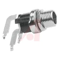 Switchcraft Right Angle DC Socket 5A 12V Panel Mount Female Connector Silver 712RA