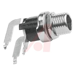 Switchcraft Right Angle DC Socket 5A 12V Panel Mount Female Connector Silver 712RA