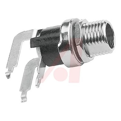 Switchcraft Right Angle DC Socket 5A 12V Panel Mount Female Connector Silver 712RA