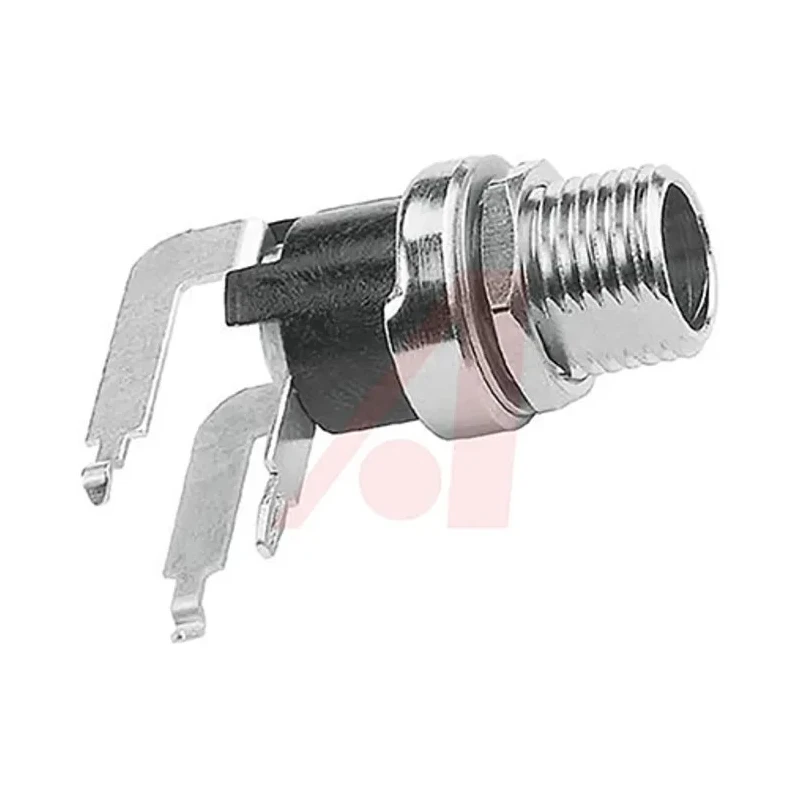 Switchcraft Right Angle DC Socket 5A 12V Panel Mount Female Connector Silver 712RA