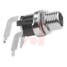 Switchcraft Right Angle DC Socket 5A 12V Panel Mount Female Connector Silver 712RA