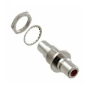 Switchcraft Red Straight Panel RCA Socket, Nickel BPJJ02X