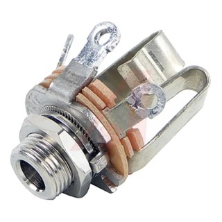 Switchcraft Jack Connector 5.34 mm Chassis Mount Panel Mount Male 3 Pole Stereo 25V dc 1A C12BX