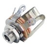 Switchcraft Jack Connector 5.34 mm Chassis Mount Panel Mount Male 3 Pole Stereo 25V dc 1A C12BX