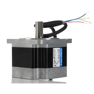Sanyo Denki Series Stepper Motor 100V, 3.3Nm Holding Torque, 1.8° Step Angle, 85.5 x 85.5 mm Frame, 14mm Shaft SM2861