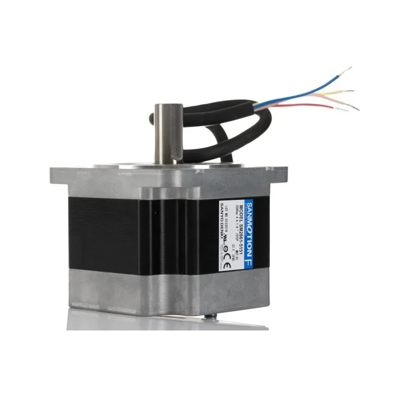 Sanyo Denki Series Stepper Motor 100V, 3.3Nm Holding Torque, 1.8° Step Angle, 85.5 x 85.5 mm Frame, 14mm Shaft SM2861