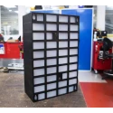 RS PRO Plastic Drawer Unit Storage Cabinet 40 Drawers Black 420mm x 270mm x 130mm 877-6812
