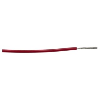 Alpha Wire Hook Up Wire TEFLON Series Red 0.2 mm² 24 AWG 19/0.13 mm Silver Plated Copper 30 m 600V 5854 RD005