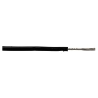 Alpha Wire Hookup Wire TEFLON Series Black 0.33mm² 22 AWG Silver Plated Copper 1kV 30m 5875 BK005