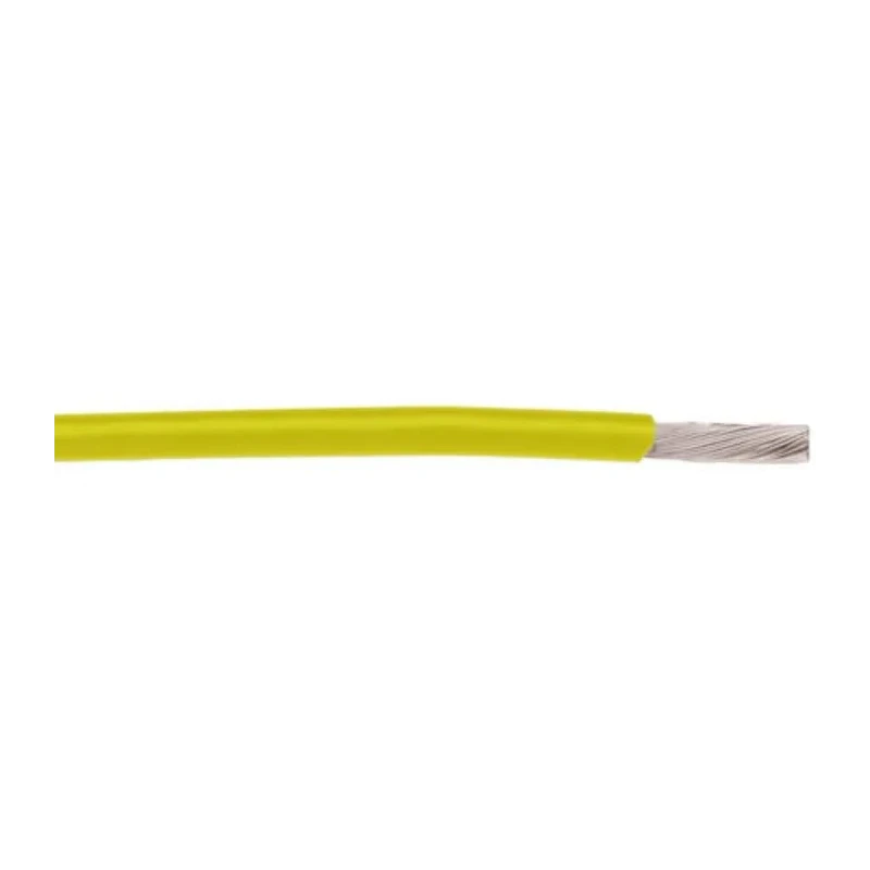Alpha Wire Hook Up Wire TEFLON Series Yellow 0.03 mm² 32 AWG 7/0.008 mm Copper Conductor 30 m 250V 200°C 2840/7 YL005