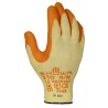 RS PRO Disposable Yellow Polyester Cotton Fibre Work Gloves Latex Coating Size 8 SHO310Y