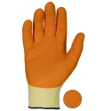 RS PRO Disposable Yellow Polyester Cotton Fibre Work Gloves Latex Coating Size 8 SHO310Y