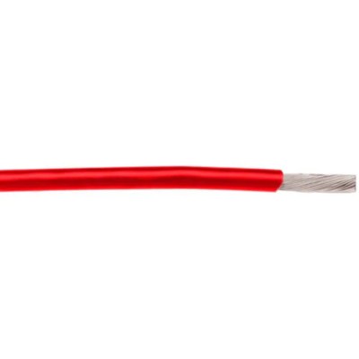 Alpha Wire Hookup Wire TEFLON Series Red 0.05 mm² 250V 200°C Copper Conductor 30 AWG 30.5 m 2841/1 RD005