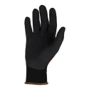 Ansell Beta 1 Black Red Nylon Spandex Work Gloves Size 8 Nitrile Foam Coating SKY50