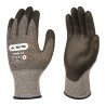 Skytec Black Fibreglass, Nylon Cut Resistant Work Gloves Nitrile Coating Size 9 SKY03