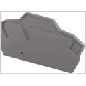 Entrelec EK2.5 Series End Section for Use with ZK2.5-3P PI-Spring Screwless Terminal Blocks Polyamide 1SNK705911R0000