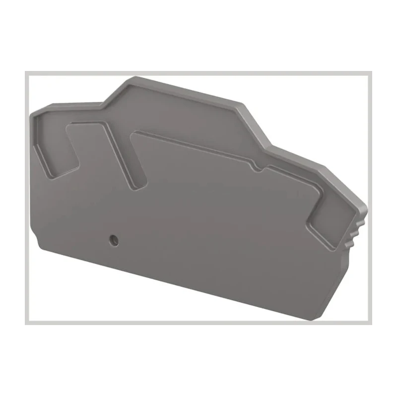 Entrelec EK2.5 Series End Section for Use with ZK2.5-3P PI-Spring Screwless Terminal Blocks Polyamide 1SNK705911R0000