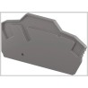 Entrelec EK2.5 Series End Section for Use with ZK2.5-3P PI-Spring Screwless Terminal Blocks Polyamide 1SNK705911R0000