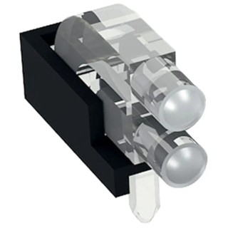Mentor GmbH Press-In 20-Way Right Angle Rigid LED Light Pipe Clear 1296.2012