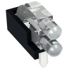 Mentor GmbH Press-In 20-Way Right Angle Rigid LED Light Pipe Clear 1296.2012