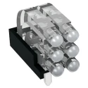 Mentor GmbH Press-In 30-Way Right Angle Rigid LED Light Pipe Clear 1296.2023