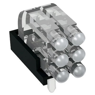 Mentor GmbH Press-In 30-Way Right Angle Rigid LED Light Pipe Clear 1296.2023