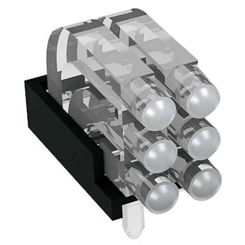 Mentor GmbH Press-In 30-Way Right Angle Rigid LED Light Pipe Clear 1296.2023