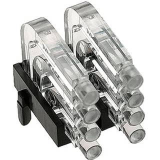 Mentor GmbH Press-In 8-Way Right Angle Rigid LED Light Pipe Clear 1296.1024