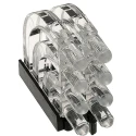 Mentor GmbH Press-In 8-Way Right Angle Rigid LED Light Pipe Clear 3 mm 1279.1002
