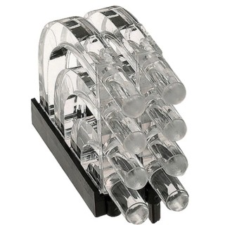 Mentor GmbH Press-In 8-Way Right Angle Rigid LED Light Pipe Clear 3 mm 1279.1002