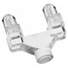 Mentor GmbH Surface 1-Way Straight Rigid LED Light Pipe Clear Lens Yellow LED 7mm Length 1281.1001