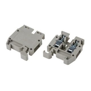 RS PRO DIN Rail Terminal Block Black Beige Blue Grey Orange Red White 4mm² 1-Level Screw Clamp 400V 30A 878-7512