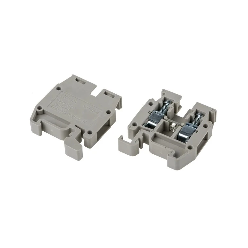 RS PRO DIN Rail Terminal Block Black Beige Blue Grey Orange Red White 4mm² 1-Level Screw Clamp 400V 30A 878-7512