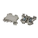 RS PRO DIN Rail Terminal Block Beige, Black, Blue, Grey, Orange, Red, White, 6mm², 1-Level, Screw, 50A, 800V 878-7534