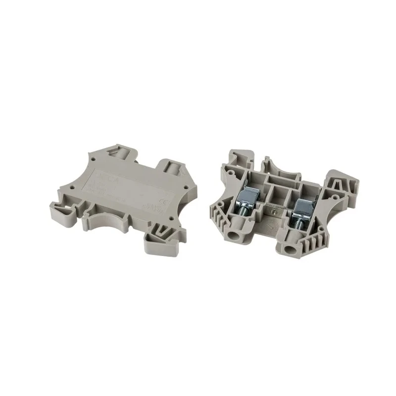 RS PRO DIN Rail Terminal Block Beige, Black, Blue, Grey, Orange, Red, White, 6mm², 1-Level, Screw, 50A, 800V 878-7534