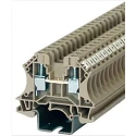 RS PRO DIN Rail Terminal Block Beige, Black, Blue, Grey, Orange, Red, White, 6mm², 1-Level, Screw, 50A, 800V 878-7534